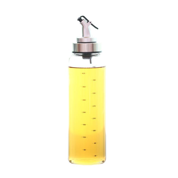 Large Leak-Proof Oil Pot Oil Bottle Oil Vinegar Pot Glass Borosilicate Heat-Resistant High Temperature Resistant Seasoning Bottle Kitchen Supplies