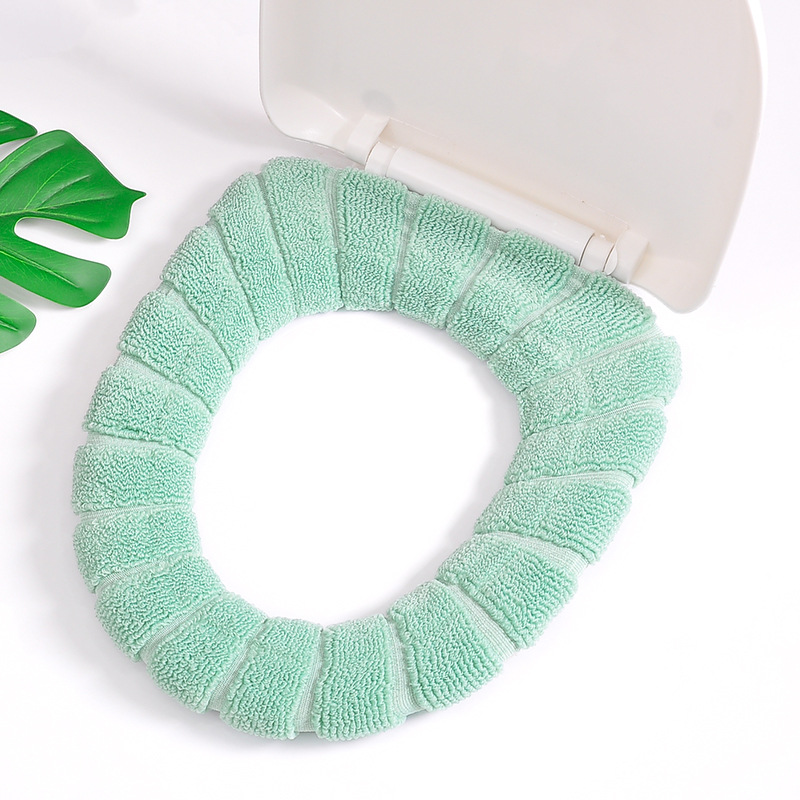 Toilet Seat Cushion Household Winter Thicken Plush Toilet Seat Cover Pad Toilet Seat Cover Four Seasons Universal Waterproof Toilet Washer