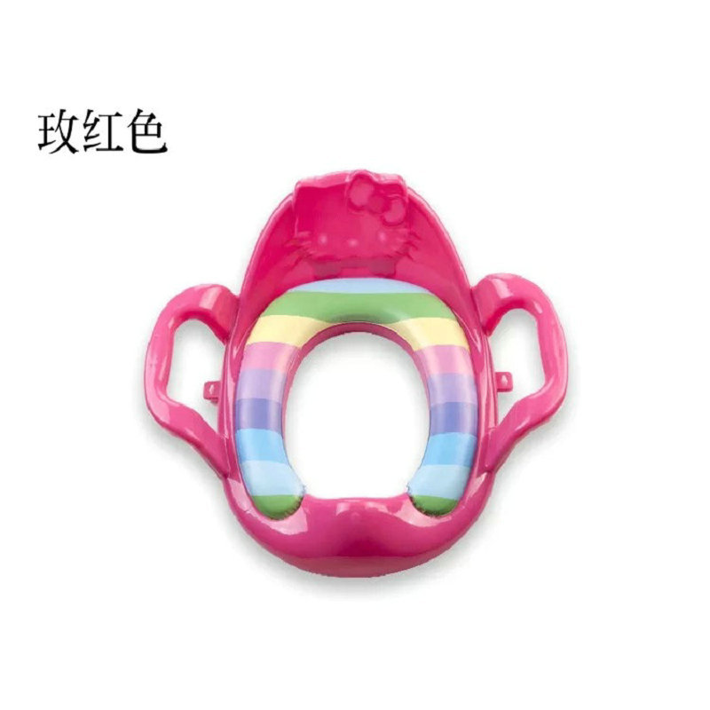 Infant Children&#039;s Toilet Seat Baby Auxiliary Toilet Cushion Children Toilet Seat with Armrest Children Toilet Seat