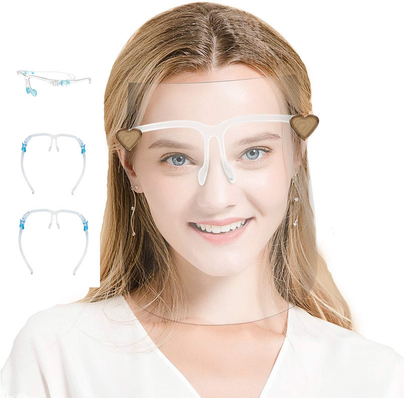 Factory Straight Hair Protection Quarantine Mask Double-Sided Anti-Fog Transparent Mask Pc Glasses Frame Protective Mask Factory Straight Hair Protection Quarantine Mask Double-Sided Anti-Fog Transparent Mask Pc Glasses Frame Protective Mask