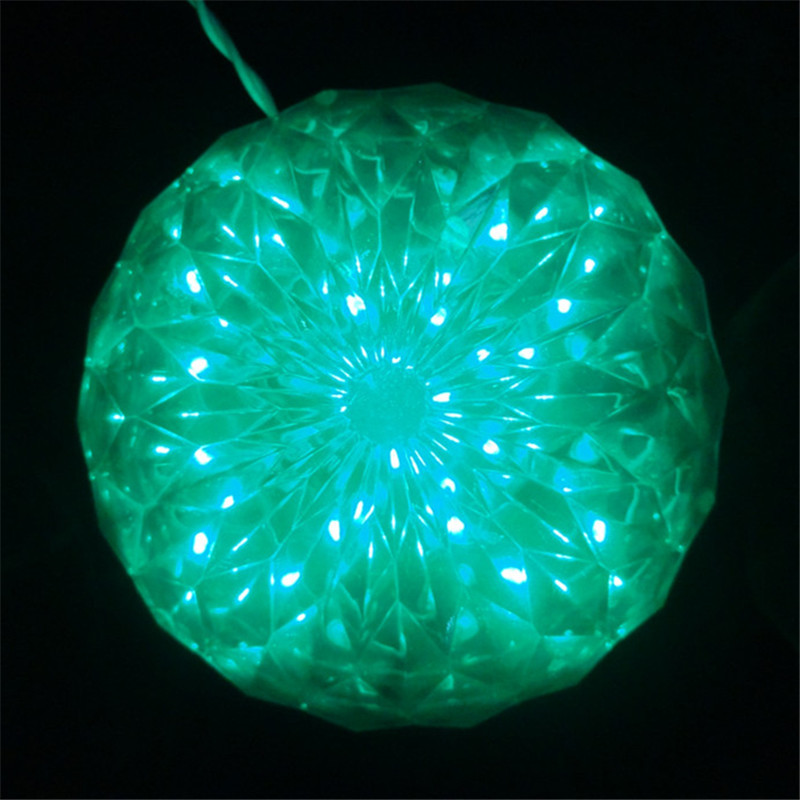 Christmas Lights 6 inch crystal ball 20 LED blue