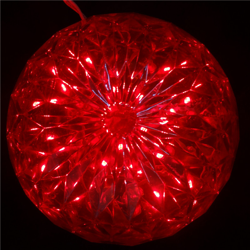Christmas Lights 6 inch crystal ball 20 LED blue