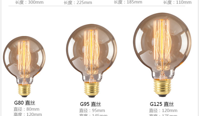 Vintage bulb Western style bulb Edison incandescent light bulb Christmas lights