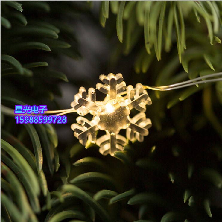 Snowflake Light String Popular LED Christmas Lights and Other Kinds of Pink Shapes