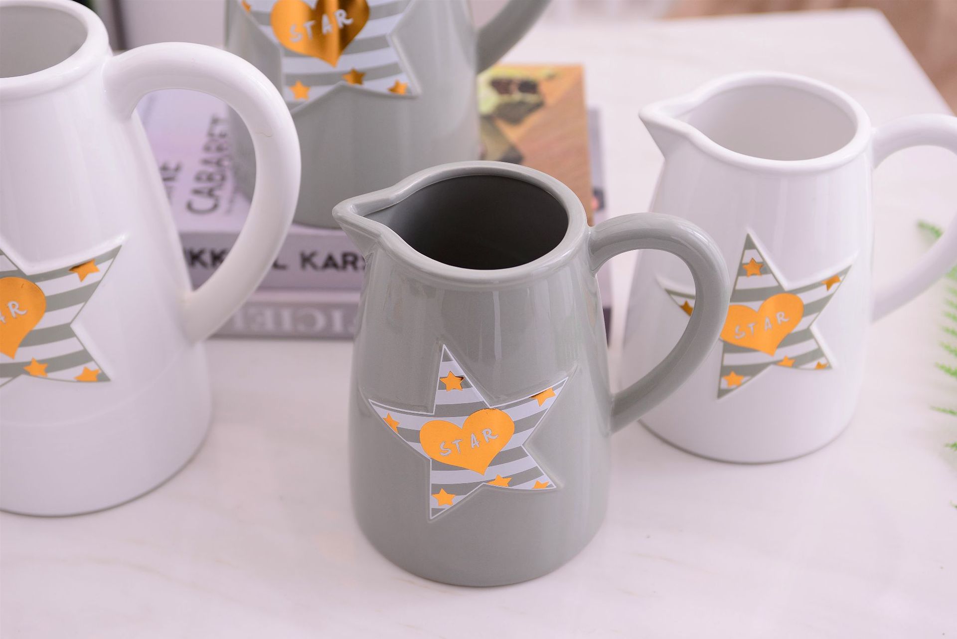 Christmas star simple Modern INS Wind Nordic White Gray Vase Pot flower Household decoration decorations Christmas star simple Modern INS Wind Nordic White Gray Vase Pot flower Household decoration decorations