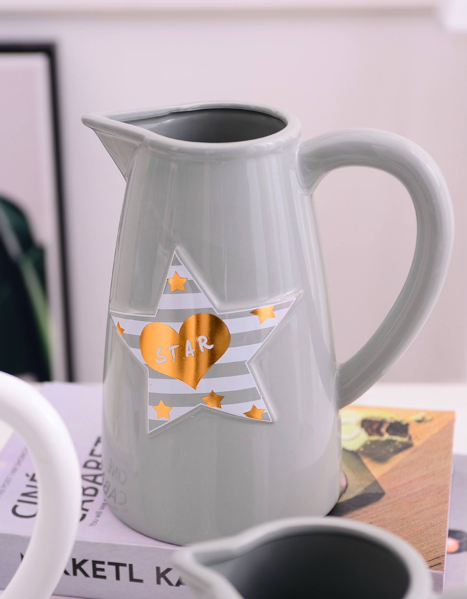 Christmas star simple Modern INS Wind Nordic White Gray Vase Pot flower Household decoration decorations Christmas star simple Modern INS Wind Nordic White Gray Vase Pot flower Household decoration decorations