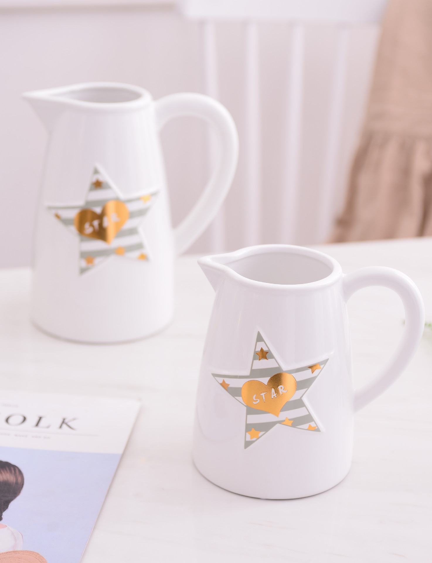 Christmas star simple Modern INS Wind Nordic White Gray Vase Pot flower Household decoration decorations Christmas star simple Modern INS Wind Nordic White Gray Vase Pot flower Household decoration decorations