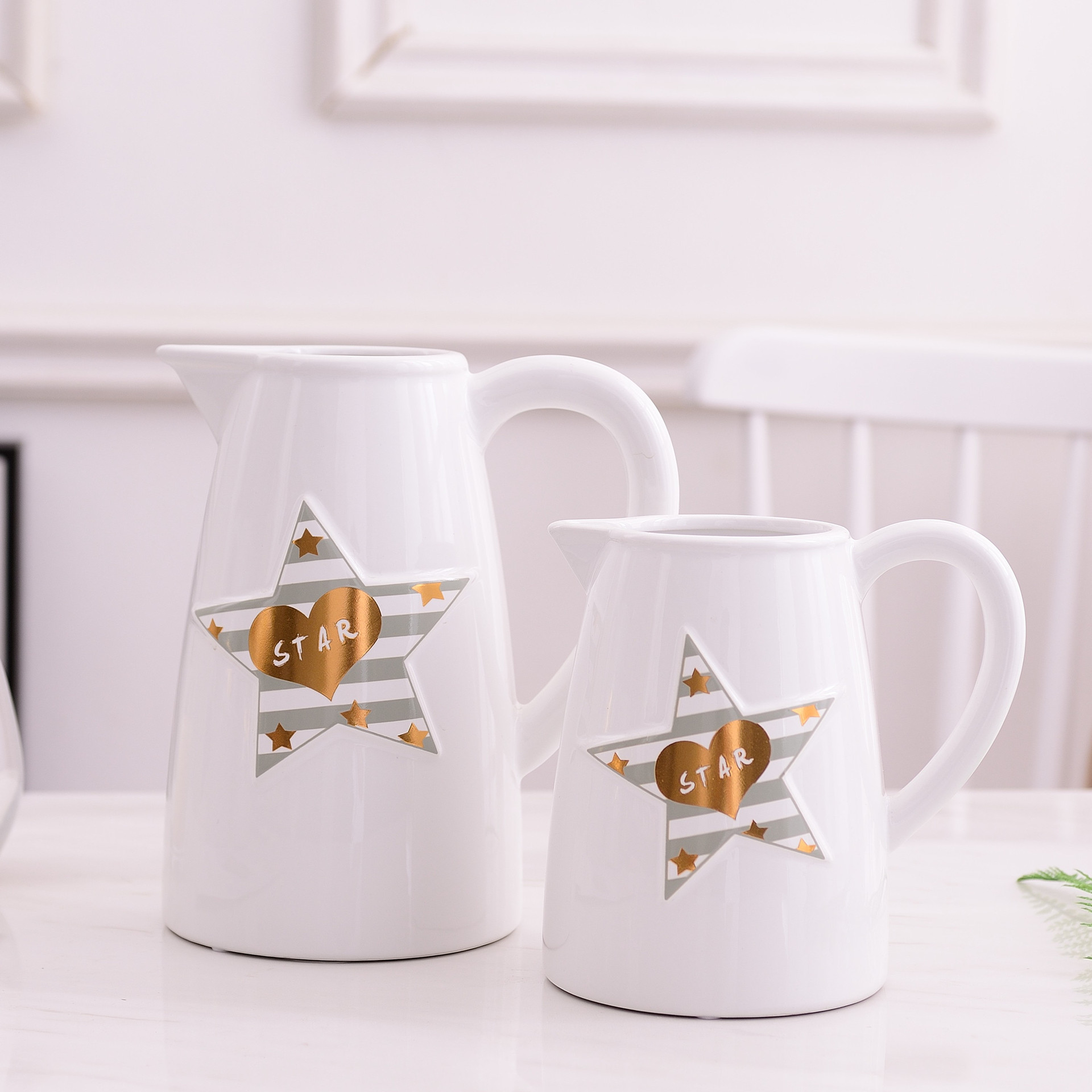 Christmas star simple Modern INS Wind Nordic White Gray Vase Pot flower Household decoration decorations Christmas star simple Modern INS Wind Nordic White Gray Vase Pot flower Household decoration decorations