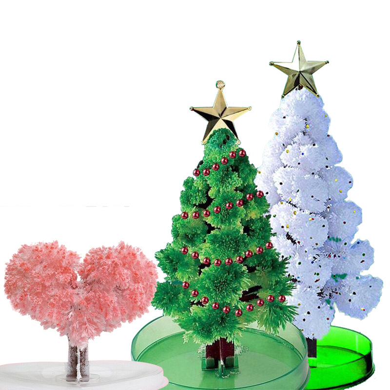 Paper Tree Flowering Christmas Tree Magical Watering Growth Creative Magic Crystal Tree Children&#039;s Toy Christmas Gift
