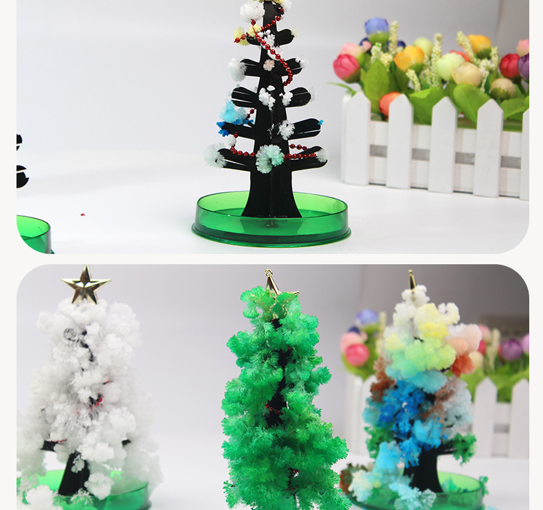 Paper Tree Flowering Christmas Tree Magical Watering Growth Creative Magic Crystal Tree Children's Toy Christmas Gift Paper Tree Flowering Christmas Tree Magical Watering Growth Creative Magic Crystal Tree Children's Toy Christmas Gift