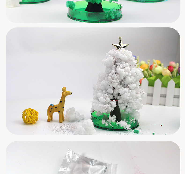 Paper Tree Flowering Christmas Tree Magical Watering Growth Creative Magic Crystal Tree Children's Toy Christmas Gift Paper Tree Flowering Christmas Tree Magical Watering Growth Creative Magic Crystal Tree Children's Toy Christmas Gift
