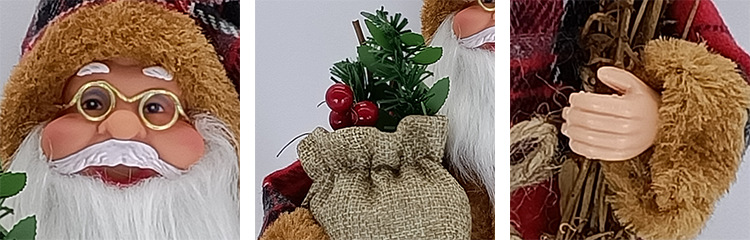 2020 Cross-Border Hot Sale Factory Direct Sales Standing Santa Claus Christmas Santa Claus 2020 Cross-Border Hot Sale Factory Direct Sales Standing Santa Claus Christmas Santa Claus