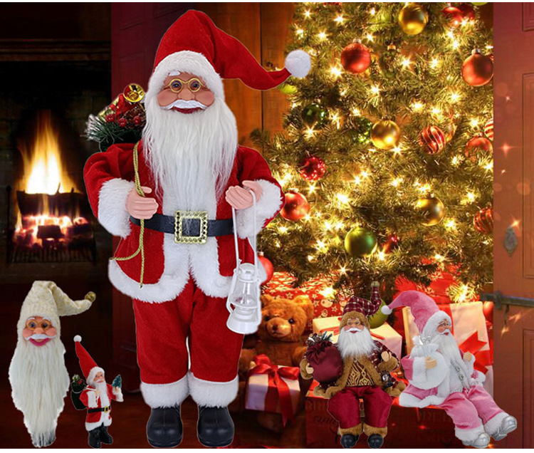 2020 Cross-Border Hot Sale Factory Direct Sales Standing Santa Claus Christmas Santa Claus 2020 Cross-Border Hot Sale Factory Direct Sales Standing Santa Claus Christmas Santa Claus