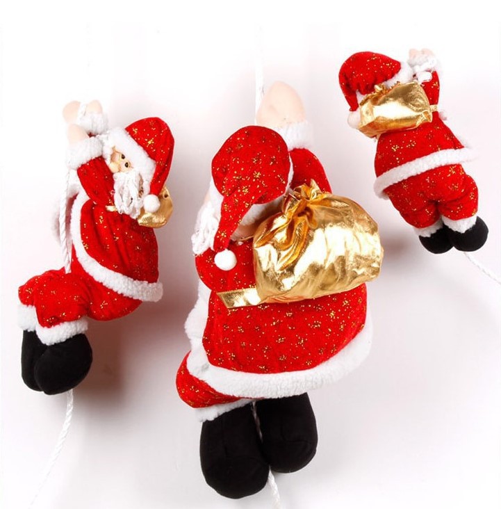 Climbing Rope Old Man Scene Decoration Climbing Rope Santa Claus Christmas Pendant Christmas Decoration Santa Claus