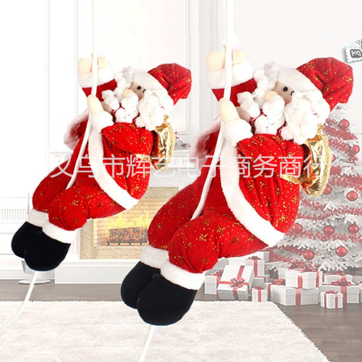 Climbing Rope Old Man Scene Decoration Climbing Rope Santa Claus Christmas Pendant Christmas Decoration Santa Claus