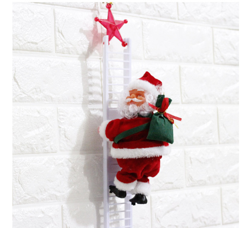 Electric Ladder Santa Claus Climbing Ladder Electric Santa Claus Climbing Ladder Cross-Border Toys