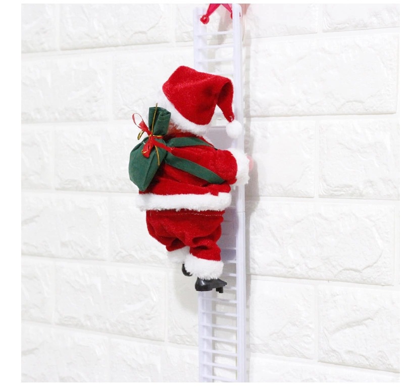 Electric Ladder Santa Claus Climbing Ladder Electric Santa Claus Climbing Ladder Cross-Border Toys