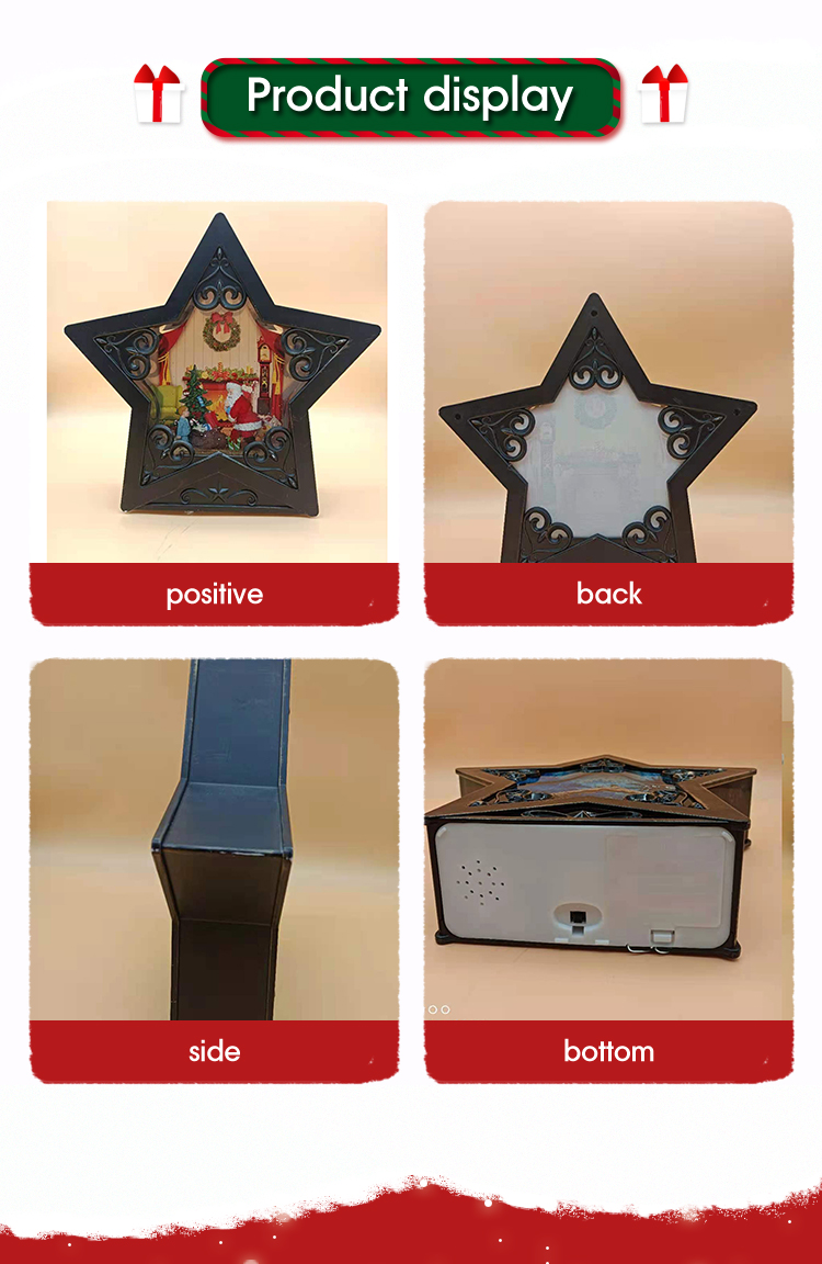 2021 Fashion Product Water Filled Santa Claus Pentagram Orna 2021 Fashion Product Water Filled Santa Claus Pentagram Orna