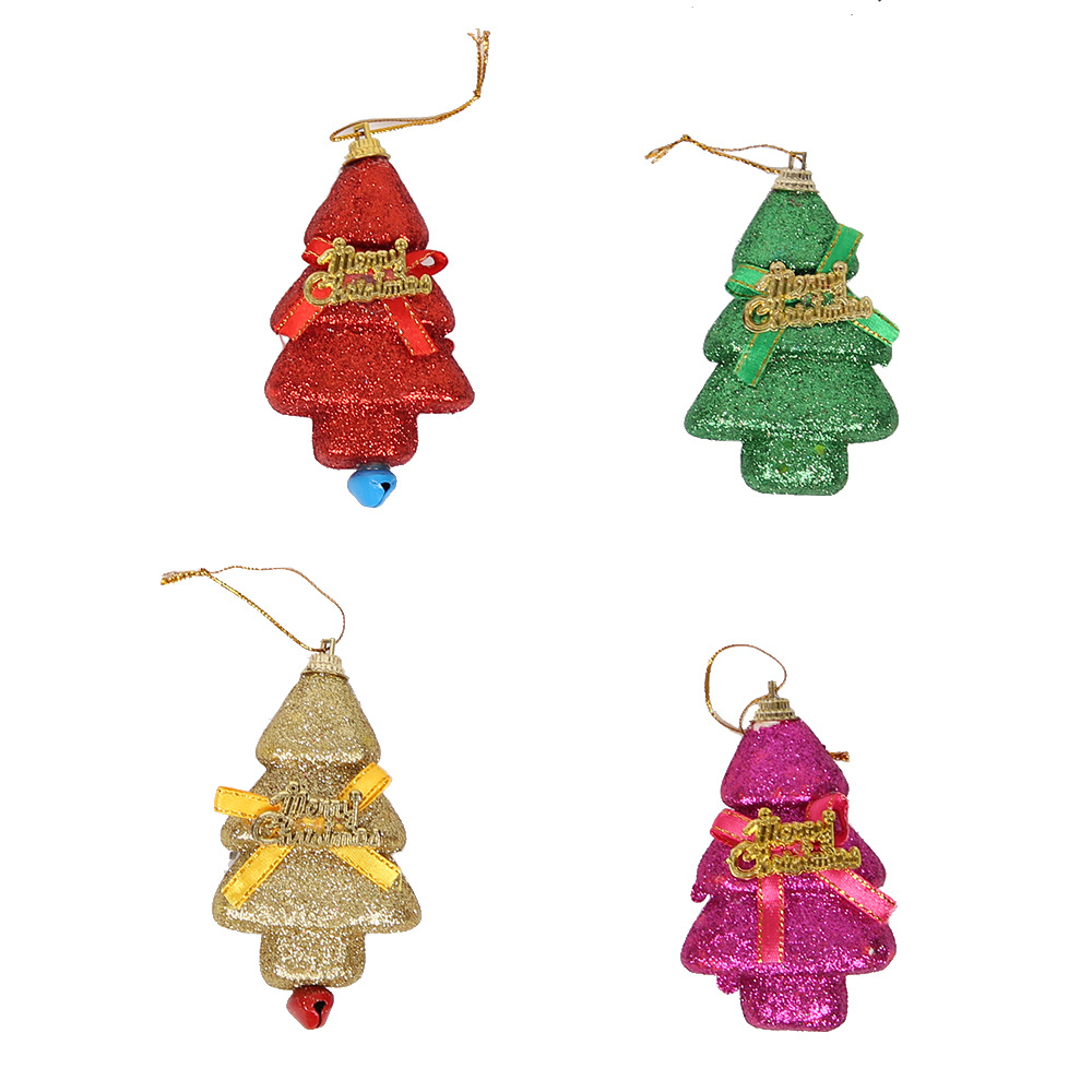 New Christmas Hanging Decoration Gift Box Christmas Supplies Santa Claus Five-Pointed Star Snowflake Christmas Tree Decoration Pendant