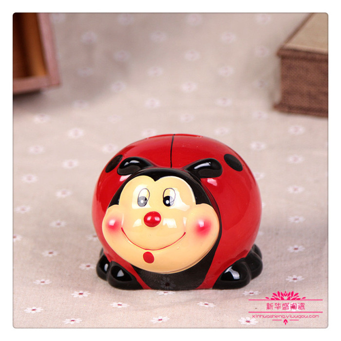 Ceramic ladybird piggy piggy ornaments HOME DECOR GIFT