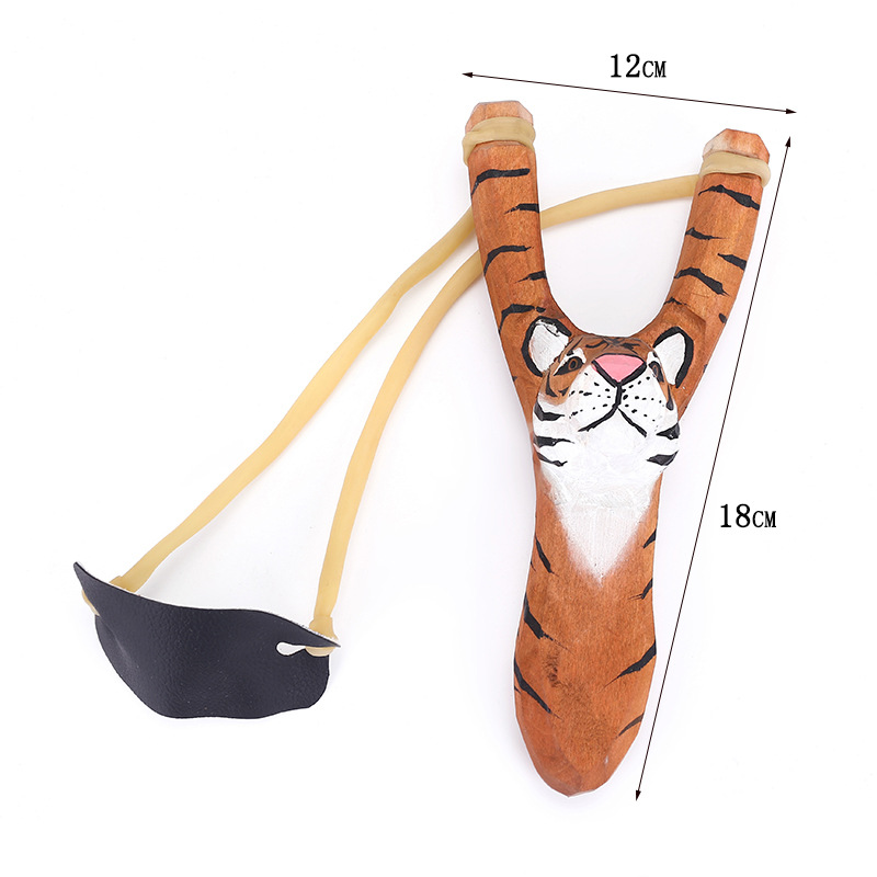 Outdoor catapult real wood slingshot hand carved animal slingshot souvenir wooden crafts Outdoor catapult real wood slingshot hand carved animal slingshot souvenir wooden crafts