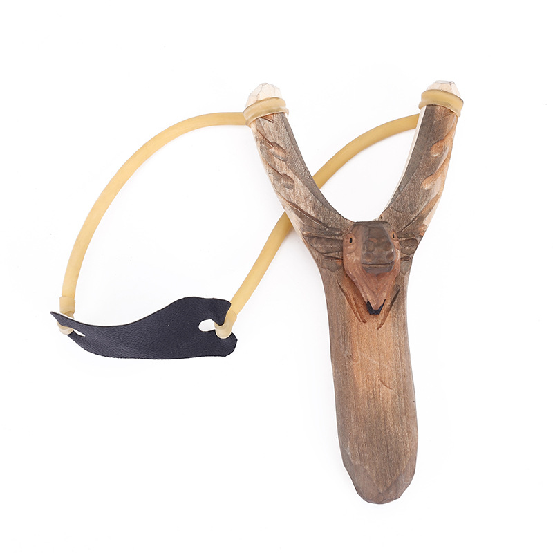 Outdoor catapult real wood slingshot hand carved animal slingshot souvenir wooden crafts Outdoor catapult real wood slingshot hand carved animal slingshot souvenir wooden crafts