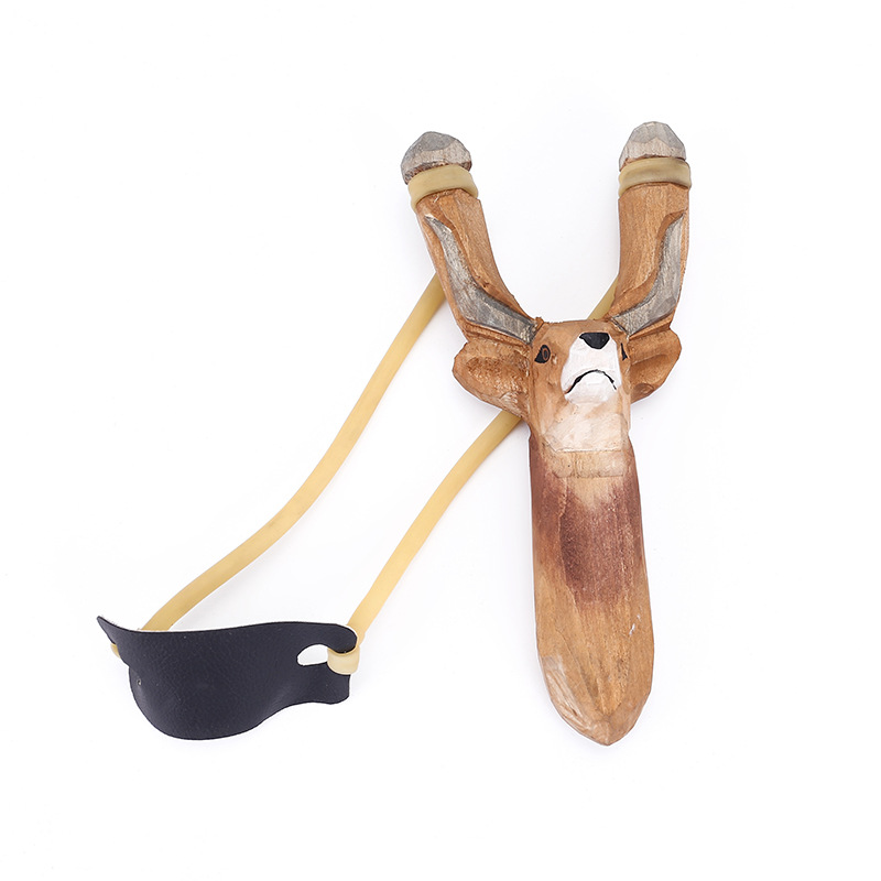Outdoor catapult real wood slingshot hand carved animal slingshot souvenir wooden crafts Outdoor catapult real wood slingshot hand carved animal slingshot souvenir wooden crafts