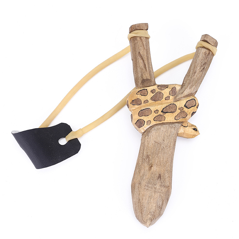 Outdoor catapult real wood slingshot hand carved animal slingshot souvenir wooden crafts Outdoor catapult real wood slingshot hand carved animal slingshot souvenir wooden crafts