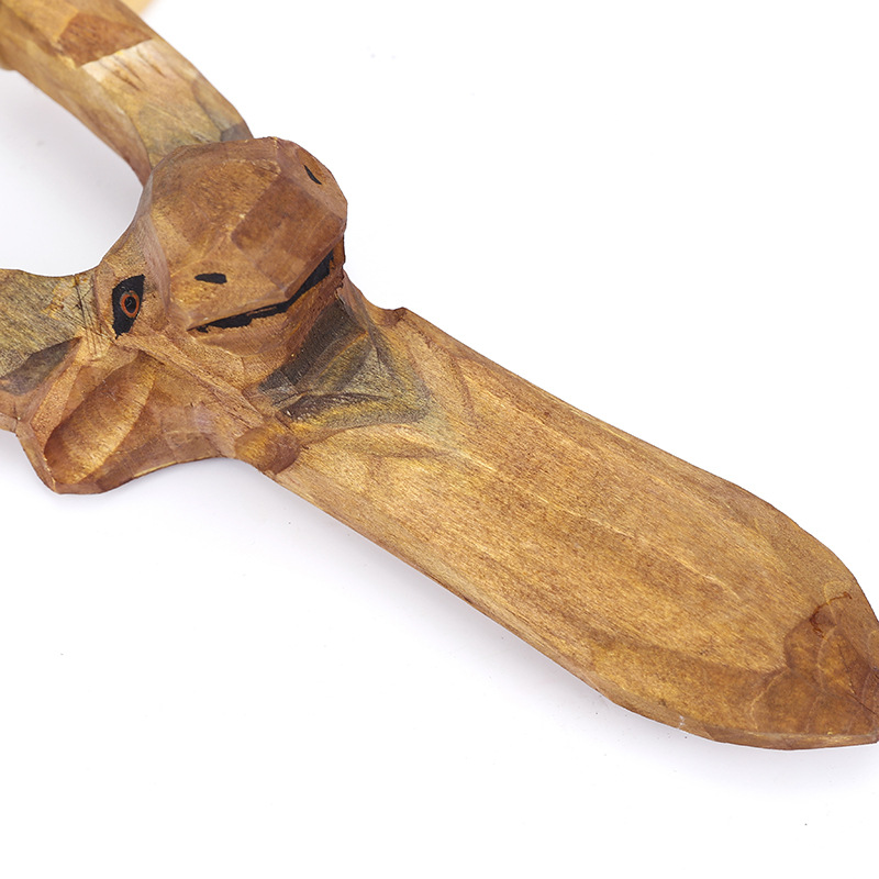 Outdoor catapult real wood slingshot hand carved animal slingshot souvenir wooden crafts Outdoor catapult real wood slingshot hand carved animal slingshot souvenir wooden crafts