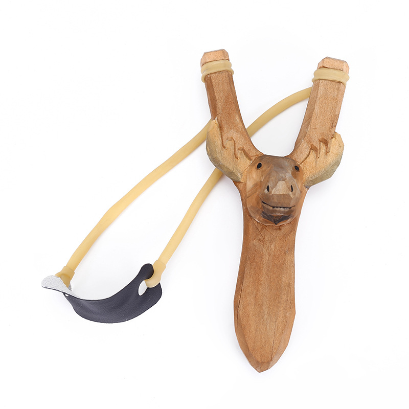 Outdoor catapult real wood slingshot hand carved animal slingshot souvenir wooden crafts Outdoor catapult real wood slingshot hand carved animal slingshot souvenir wooden crafts