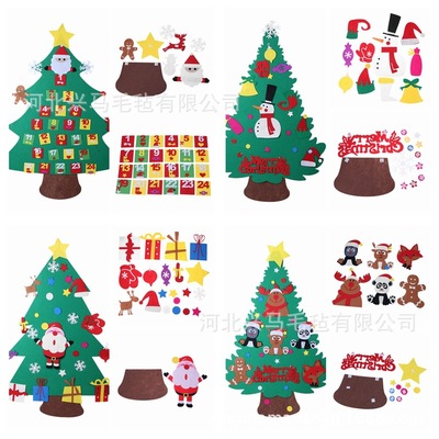 Felt Christmas Tree Christmas Decorations 3D Christmas Hat DIY Children's Toys Handmade 3D Christmas Tree Customization Felt Christmas Tree Christmas Decorations 3D Christmas Hat DIY Children's Toys Handmade 3D Christmas Tree Customization