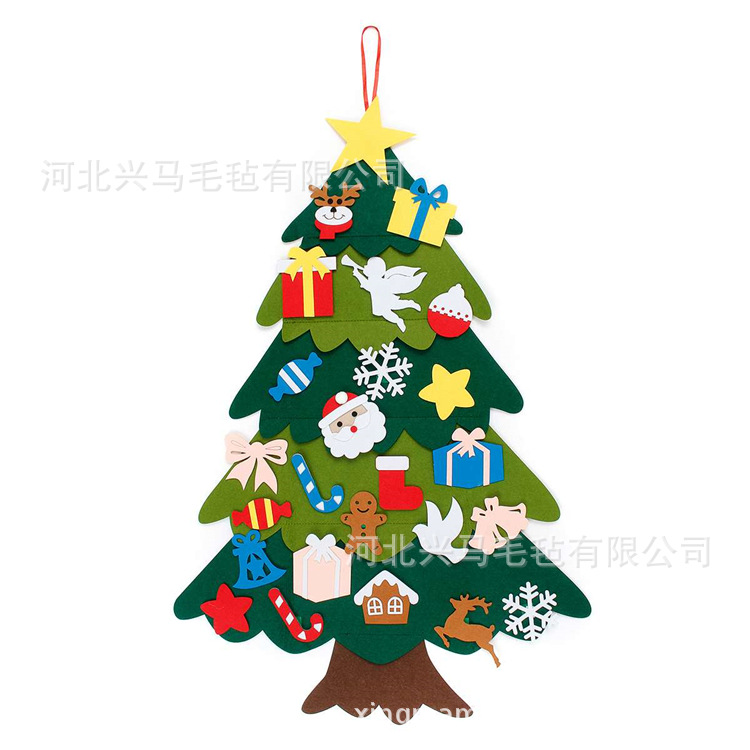 Felt Christmas Tree Christmas Decorations 3D Christmas Hat DIY Children's Toys Handmade 3D Christmas Tree Customization Felt Christmas Tree Christmas Decorations 3D Christmas Hat DIY Children's Toys Handmade 3D Christmas Tree Customization