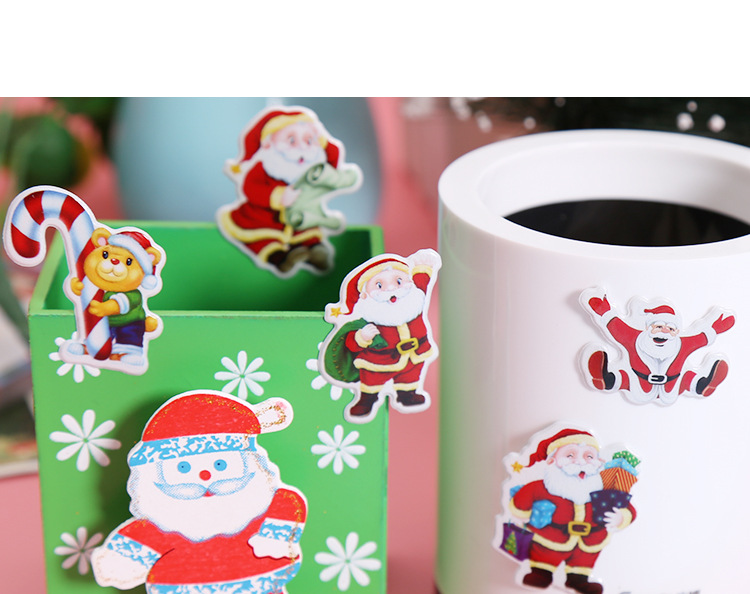 Cartoon Santa Claus Bubble Stickers Christmas Gift Christmas Tree Festival Products Wholesale Christmas Hat Decorations Cartoon Santa Claus Bubble Stickers Christmas Gift Christmas Tree Festival Products Wholesale Christmas Hat Decorations