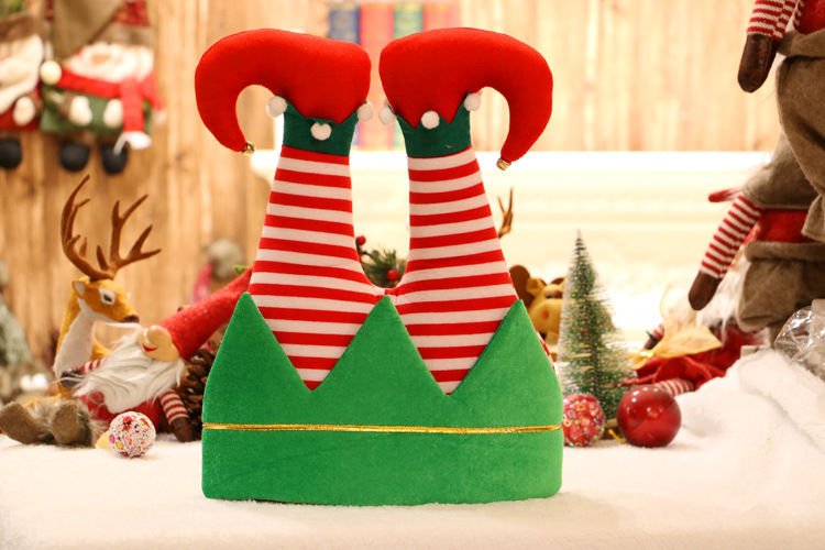 Christmas Decorations Creative Funny Red Trouser Leg Hat Christmas Hat Clown Hat for Children Or Adults Party Activities Christmas Decorations Creative Funny Red Trouser Leg Hat Christmas Hat Clown Hat for Children Or Adults Party Activities