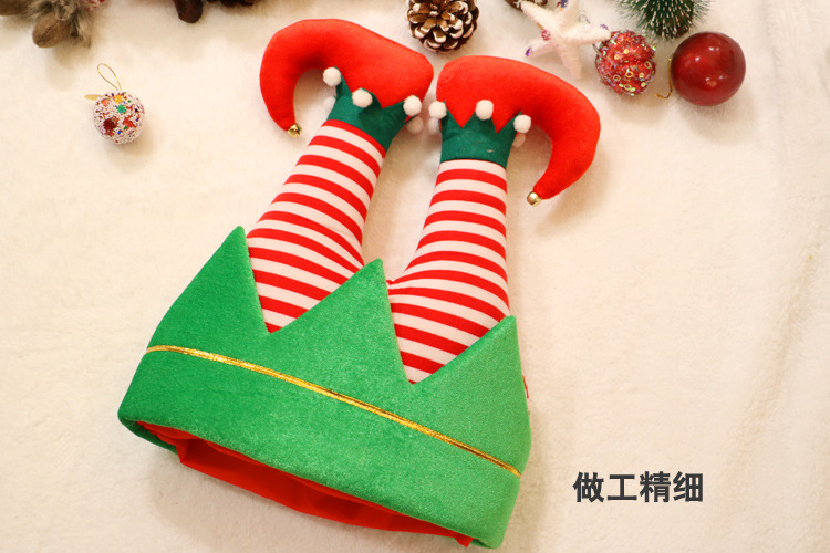 Christmas Decorations Creative Funny Red Trouser Leg Hat Christmas Hat Clown Hat for Children Or Adults Party Activities Christmas Decorations Creative Funny Red Trouser Leg Hat Christmas Hat Clown Hat for Children Or Adults Party Activities