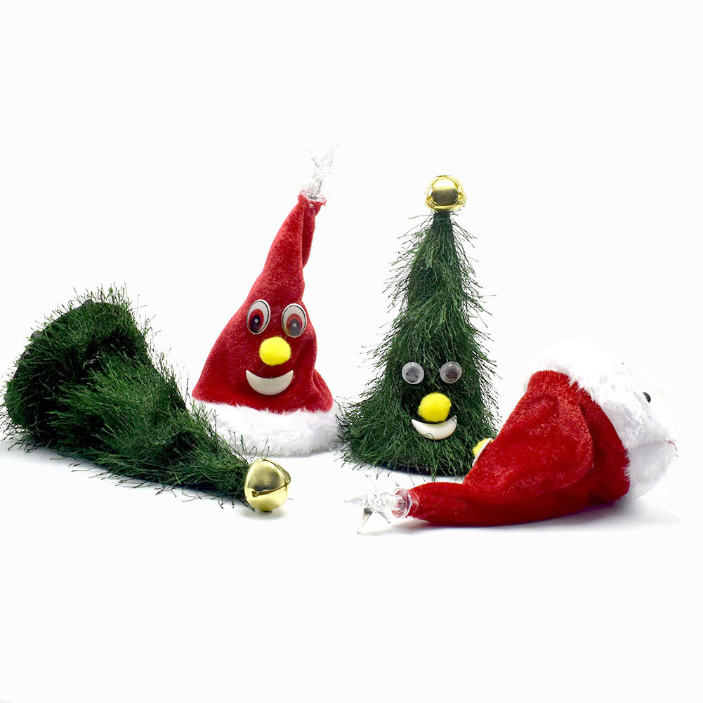 Novelty Funny Swing Christmas Tree Christmas Hat Ornament Decoration Christmas Children's Electric Toys Gift Wholesale Novelty Funny Swing Christmas Tree Christmas Hat Ornament Decoration Christmas Children's Electric Toys Gift Wholesale