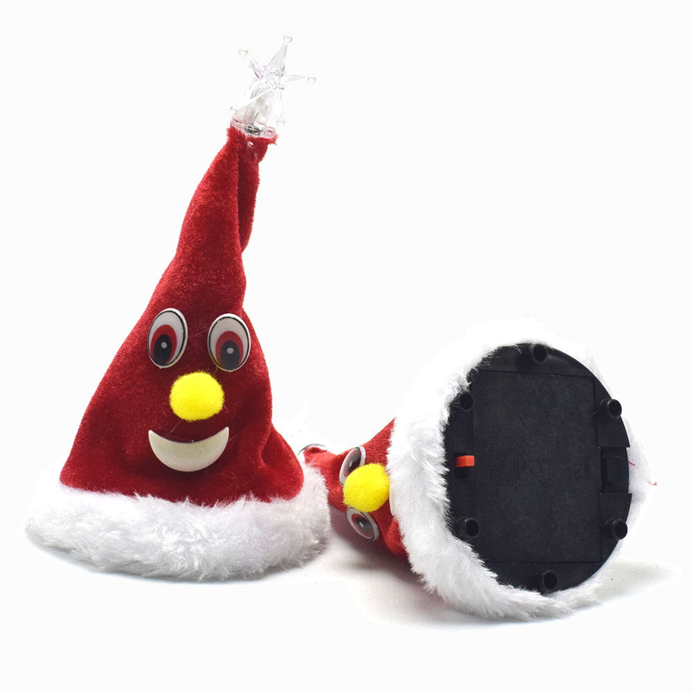 Novelty Funny Swing Christmas Tree Christmas Hat Ornament Decoration Christmas Children's Electric Toys Gift Wholesale Novelty Funny Swing Christmas Tree Christmas Hat Ornament Decoration Christmas Children's Electric Toys Gift Wholesale