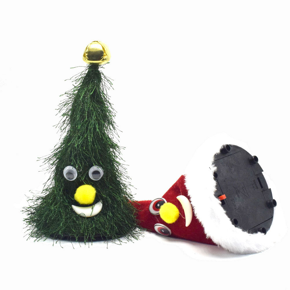 Novelty Funny Swing Christmas Tree Christmas Hat Ornament Decoration Christmas Children's Electric Toys Gift Wholesale Novelty Funny Swing Christmas Tree Christmas Hat Ornament Decoration Christmas Children's Electric Toys Gift Wholesale