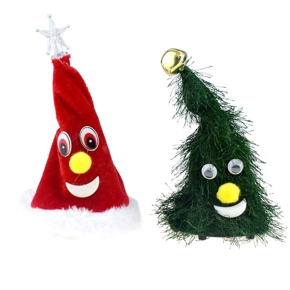 Novelty Funny Swing Christmas Tree Christmas Hat Ornament Decoration Christmas Children's Electric Toys Gift Wholesale Novelty Funny Swing Christmas Tree Christmas Hat Ornament Decoration Christmas Children's Electric Toys Gift Wholesale