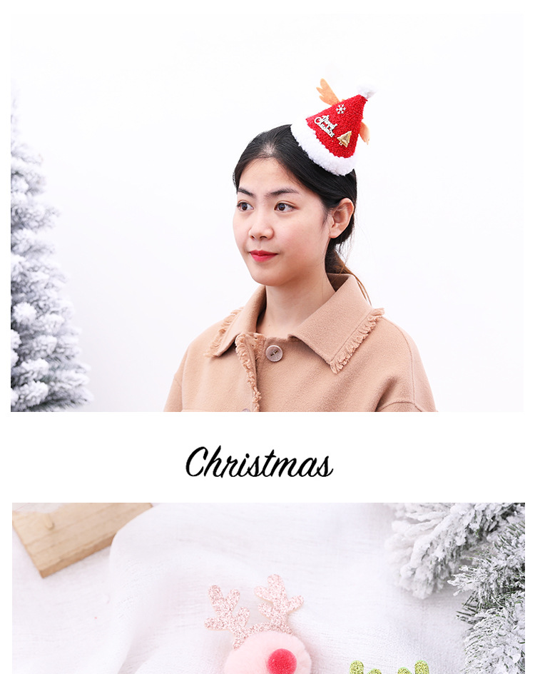 Decoration Dress up Cute Deer Horn Headband Headband Hairpin Old Children Adult Headdress Head Buckle Christmas Hat Decoration Dress up Cute Deer Horn Headband Headband Hairpin Old Children Adult Headdress Head Buckle Christmas Hat