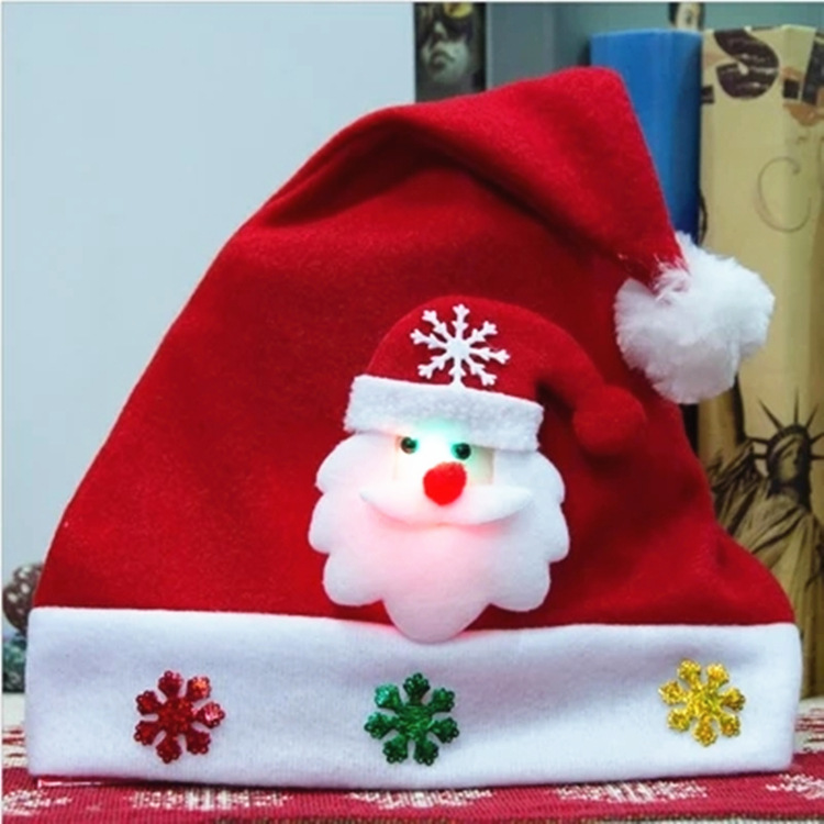 Hat Children's Luminous Hat Cute Luminous Elk Christmas Hat for the Elderly Christmas Creative Hat Manufacturer Hat Children's Luminous Hat Cute Luminous Elk Christmas Hat for the Elderly Christmas Creative Hat Manufacturer