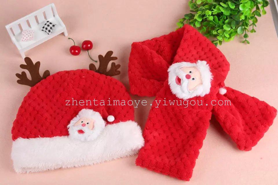Christmas Hat Christmas scarf children christmas hat manufacturers direct sales