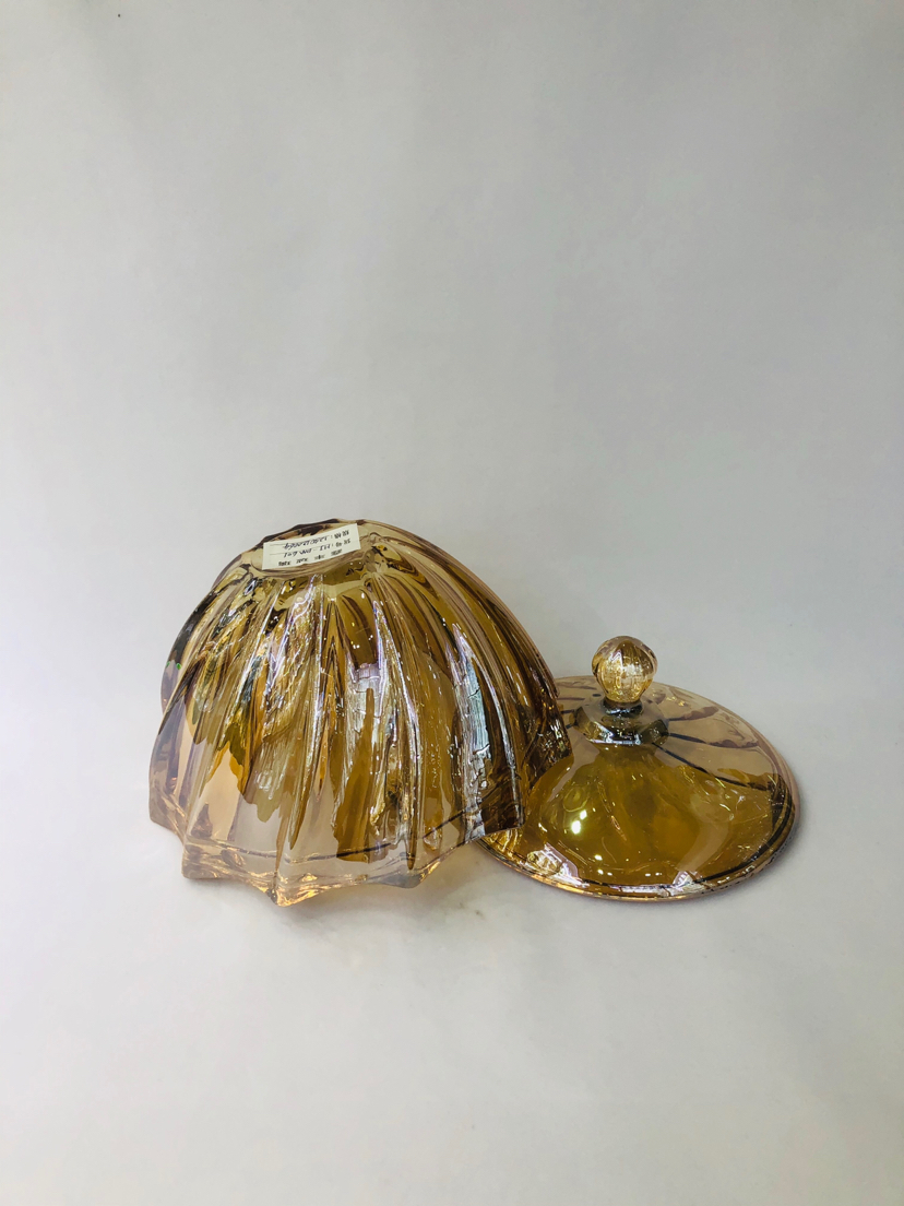 Factory Direct Sales Electroplated Golden Crystal Crafts Candy Jar Storage Jar Home Living Room and Wine Cabinet Decorations Decoration Factory Direct Sales Electroplated Golden Crystal Crafts Candy Jar Storage Jar Home Living Room and Wine Cabinet Decorations Decoration
