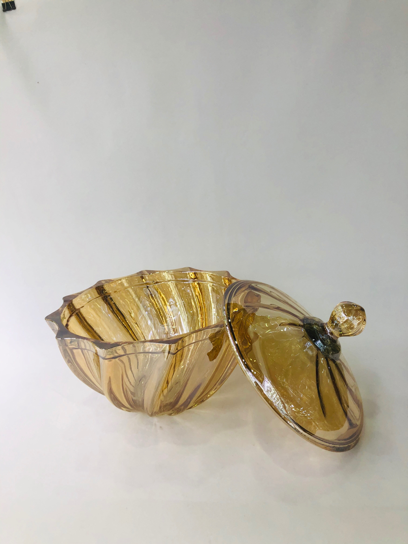 Factory Direct Sales Electroplated Golden Crystal Crafts Candy Jar Storage Jar Home Living Room and Wine Cabinet Decorations Decoration Factory Direct Sales Electroplated Golden Crystal Crafts Candy Jar Storage Jar Home Living Room and Wine Cabinet Decorations Decoration