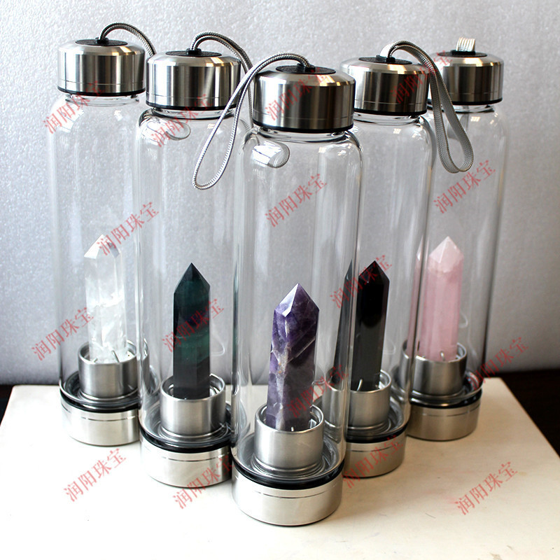 Natural Hexagonal Crystal Column Energy Glass Water Cup Magic Wand Water Bottle Crystal Tea Crystal Crafts Natural Hexagonal Crystal Column Energy Glass Water Cup Magic Wand Water Bottle Crystal Tea Crystal Crafts