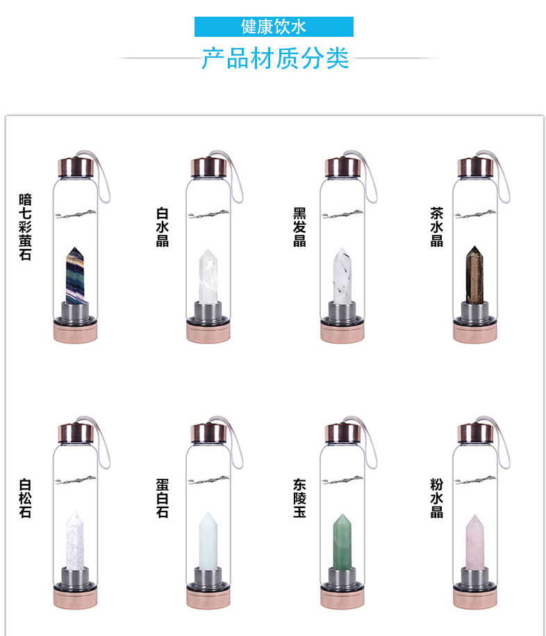 Natural Hexagonal Crystal Column Energy Glass Water Cup Magic Wand Water Bottle Crystal Tea Crystal Crafts Natural Hexagonal Crystal Column Energy Glass Water Cup Magic Wand Water Bottle Crystal Tea Crystal Crafts