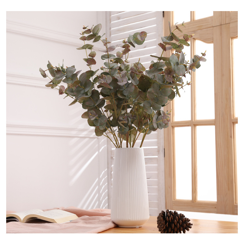 Artificial Plant Decoration Artificial Flower Plant Zamioculcas Leaves Artificial Flower Artificial Plant Single Stem Multi-Head Leaf Eucalyptus Artificial Plant Decoration Artificial Flower Plant Zamioculcas Leaves Artificial Flower Artificial Plant Single Stem Multi-Head Leaf Eucalyptus