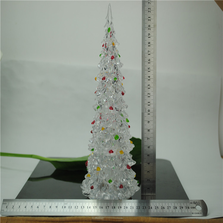 Romantic colorful acrylic Christmas tree night lights color changing colors