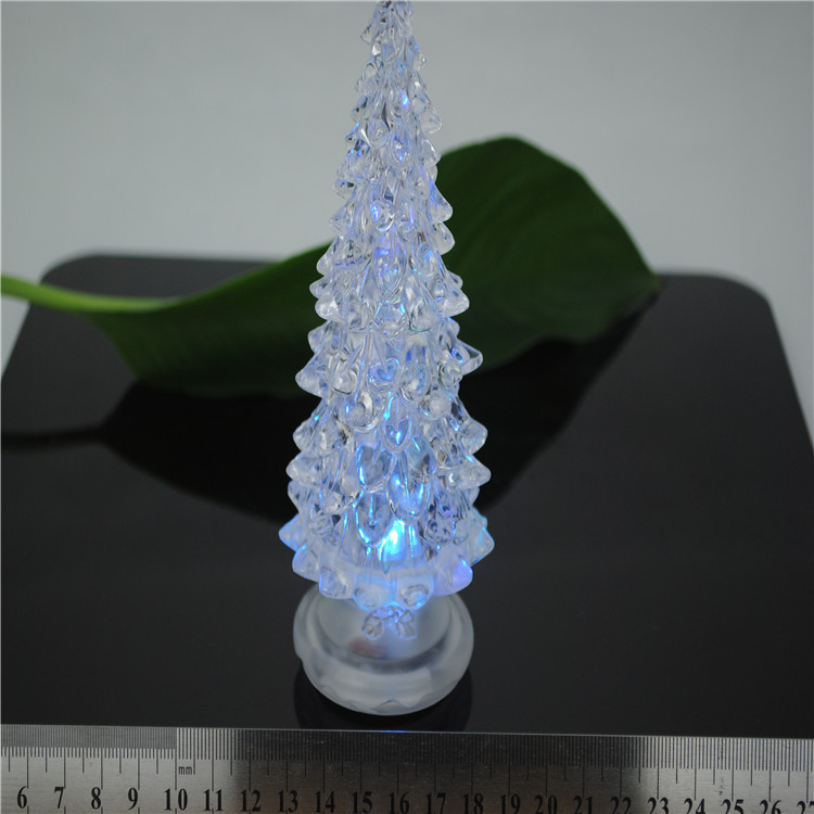 Romantic colorful acrylic Christmas tree night lights color changing colors