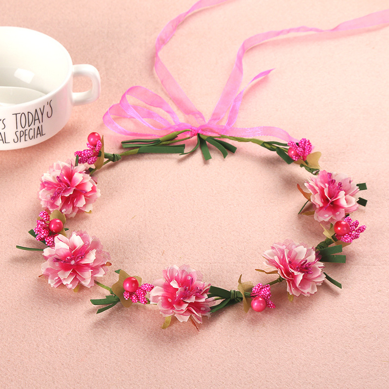 Korean Bridal Headdress Beautiful Champagne Garland Wedding Photography Mori Girl Seaside Beach Selfie Headband Head Flower Ornament Korean Bridal Headdress Beautiful Champagne Garland Wedding Photography Mori Girl Seaside Beach Selfie Headband Head Flower Ornament